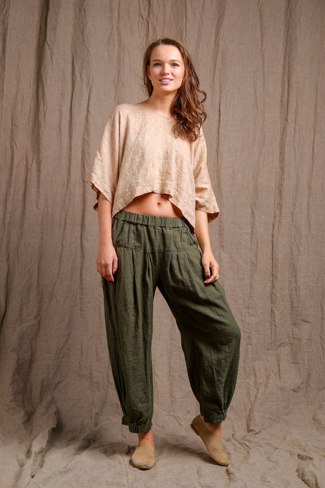 linen-golden-organic-top-green-pants